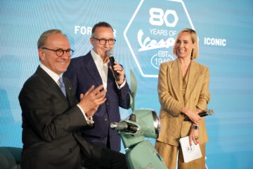 V.l.n.r.: Giovanni Pugliese (Italienischer Botschafter), Josef Faber (CEO der Faber Holding) und Nadja Bernhardbegrüßten die zahlreichen Gäste vor Ort.